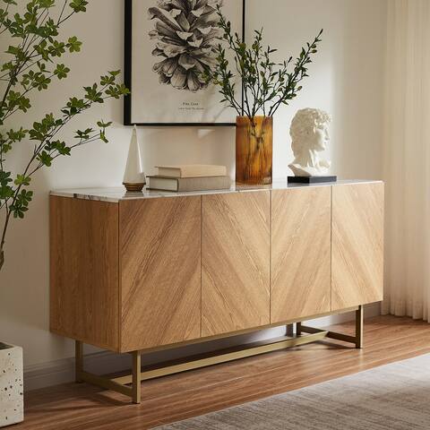 Roomfitters Media Console Cabinet/TV Stand/Side board up to 60" - 58 inches