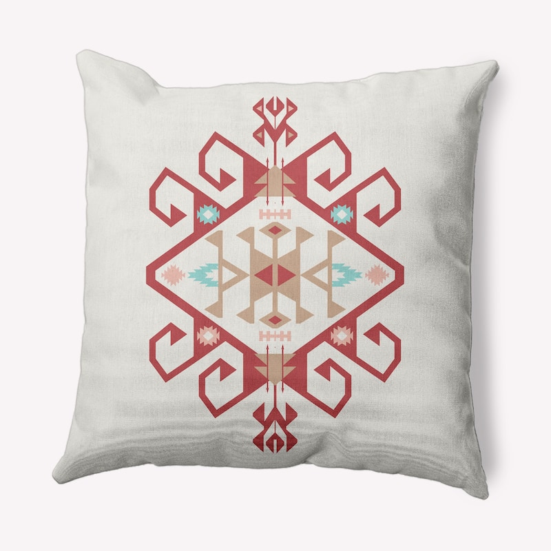Southwest Medallion Decorative Throw Pillow - Ligonberry Red - 20" x 20"