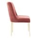 preview thumbnail 73 of 124, SAFAVIEH Couture Nolita Velvet Accent Chair - Mustard / Brass - 28"x23"x35.3" - 28" W x 23" D x 35" H