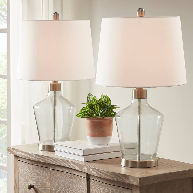 510 Design Harmony Angular Glass Table Lamp, Set of 2