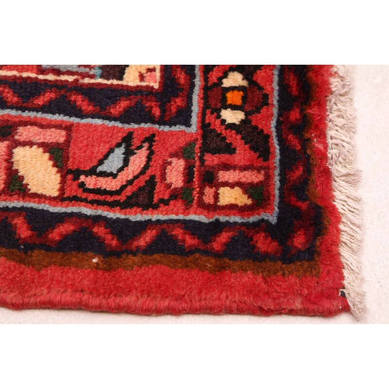 ECARPETGALLERY Hand-knotted Andelz Red Wool Rug - 3'5 x 4'4