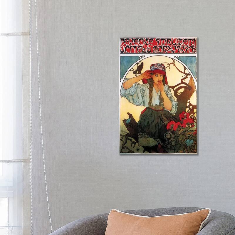 iCanvas "Moravian Teachers' Choir, 1911" by Alphonse Mucha Canvas Print - 26x18x1.5