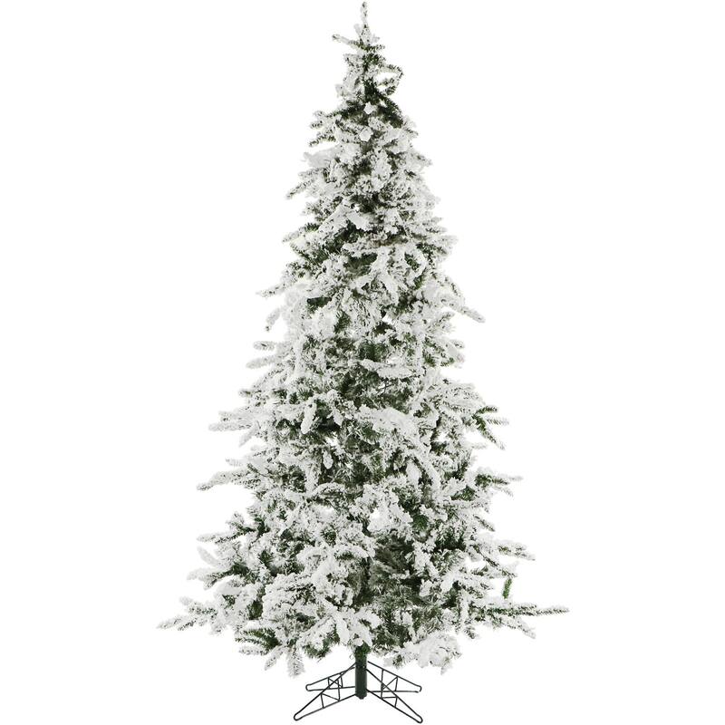Christmas Time 7.5-Ft. White Pine Snowy Artificial Christmas Tree - 7.5 Foot
