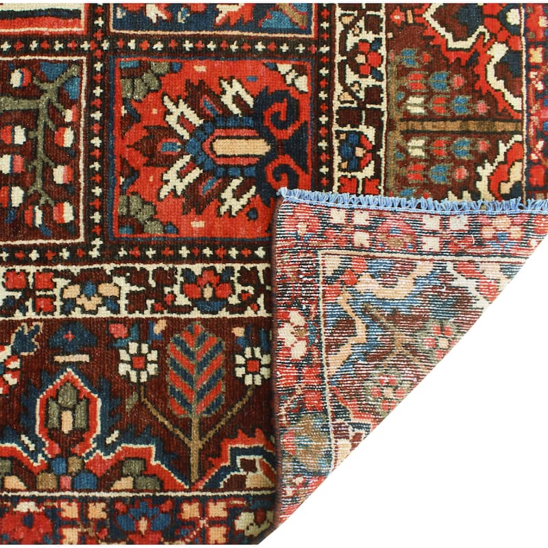 Vintage Distressed Misael Eggplant/Navy Rug - 9'1" x 11'2"