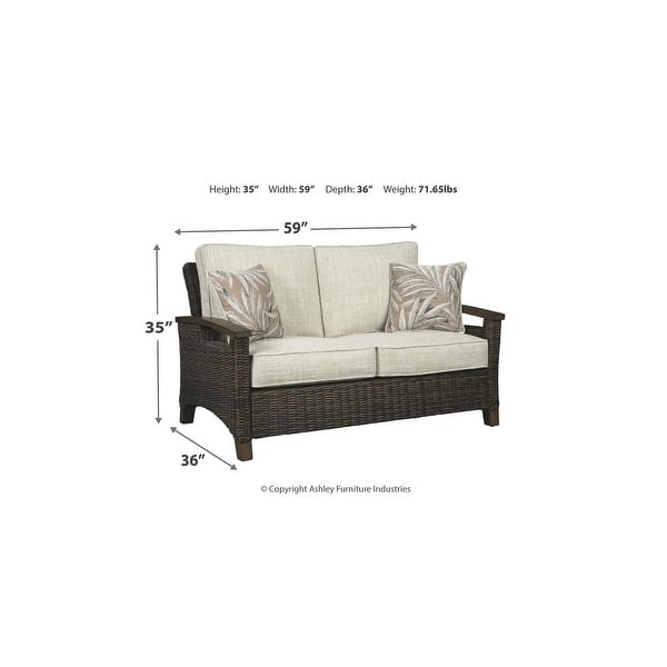 Paradise Trail 2 Piece Outdoor Seating - Medium Brown Paradise Trail 2 Piece Outdoor Seating - Medium Brown