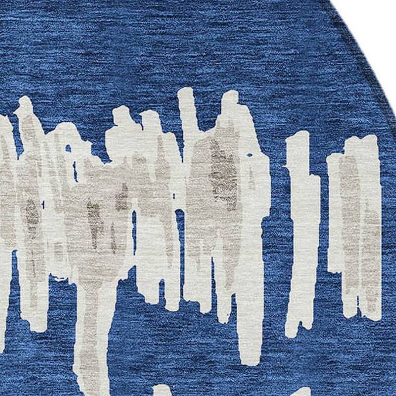HomeRoots Striped Transitional Rectangle Outdoor Rug
