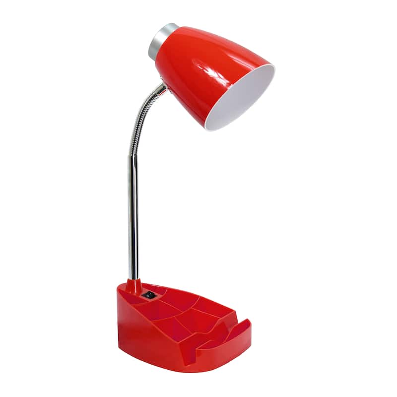 Creekwood Home 18.5" Flexible Gooseneck Organizer Desk Lamp - 18.5 - Red