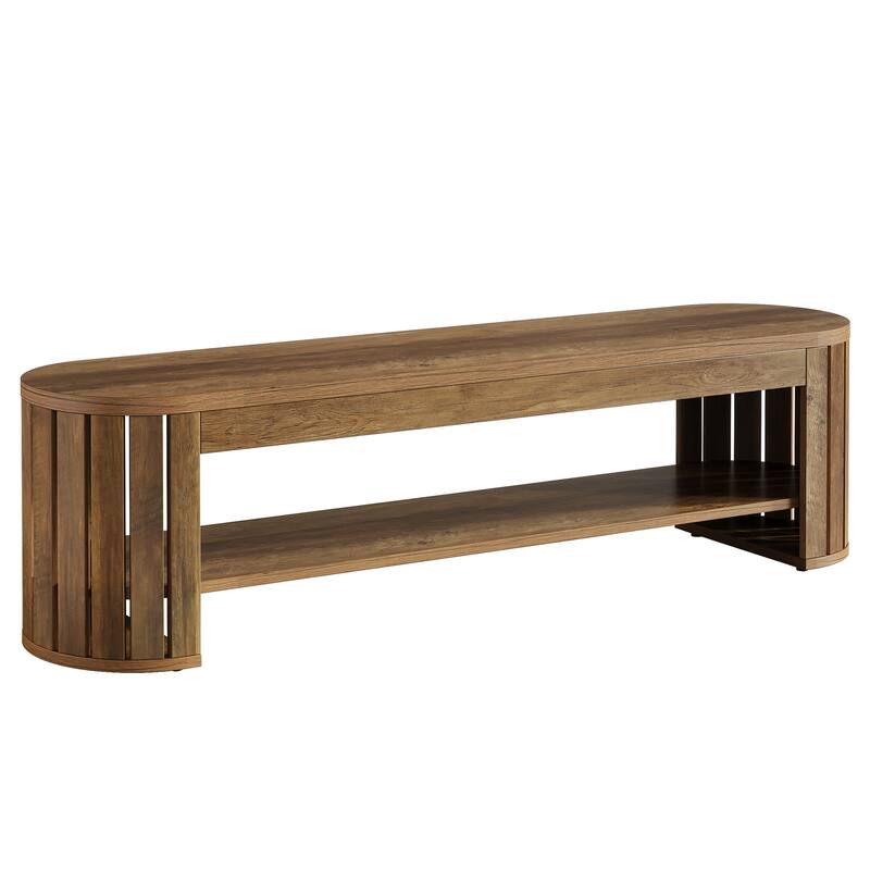 Wood Dining Bench, Entryway Kitchen Seat, Dining/Living Room Home Office Accent Bench
