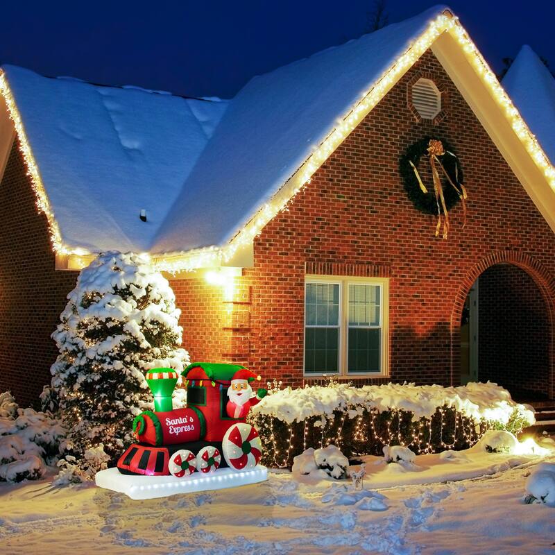6 ft. Outdoor Lit Inflatable - Santa's Express Train