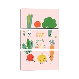 iCanvas "Fruity Fun III" by Caroline Alfreds 3-Piece Canvas Wall Art ...