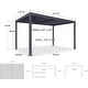 preview thumbnail 10 of 74, PURPLE LEAF Outdoor Louvered Pergola with Adjustable Metal Roof for Patio Pergola