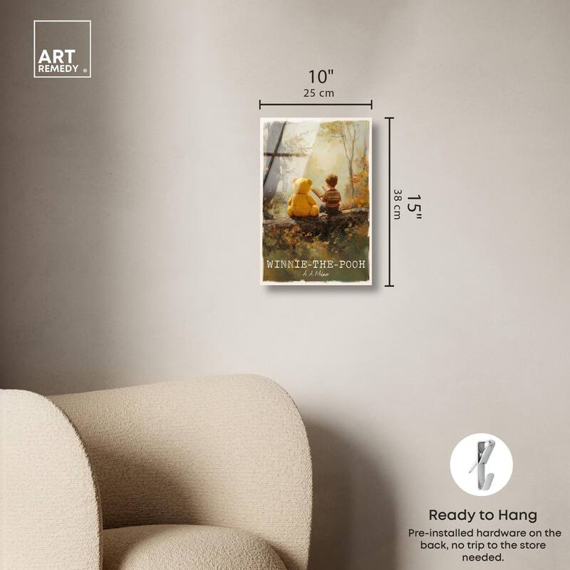 Classic Winnie the Pooh Acrylic by Art Remedy, Ready to Hang
