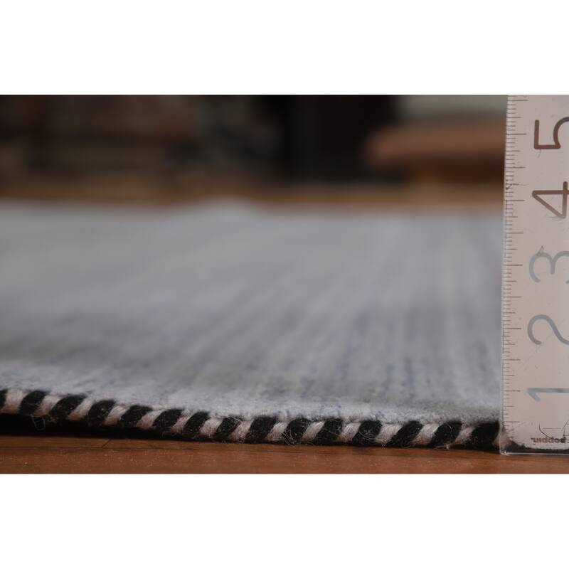 Hand Knotted Oriental 100% Wool Carpet Tribal Animal Pictorial Greys & Charcoal Gabbeh Area Rug - 9' 9'' X 8' 2''