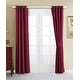 preview thumbnail 68 of 99, 4 Piece Grommet Darkening Blackout Window Panel Curtain Set 63 Inches - Burgundy