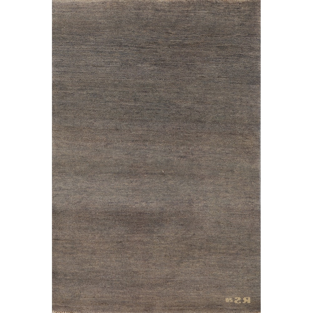 Gabbeh Modern Foyer Rug Hand-Knotted Accent Wool Carpet - 2'8"x 4'0"