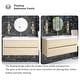 preview thumbnail 58 of 191, Wood Wall-Mounted Bathroom Vanity with Sink and Soft Close Drawers