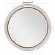 preview thumbnail 5 of 4, Gold Iron Contemporary Wall Mirror 37 x 37 x 1 - 37 x 1 x 37Round