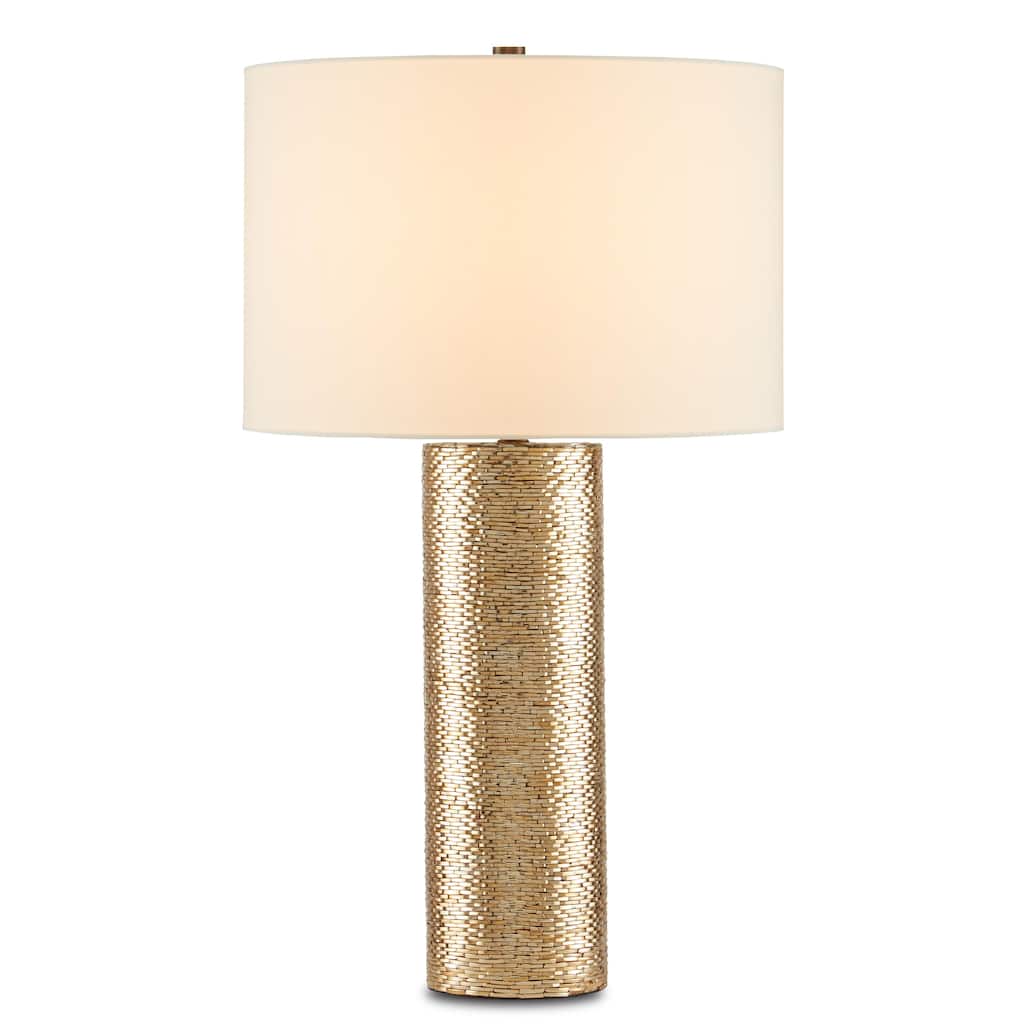 Currey & Company Glimmer Gold Table Lamp - 31"h x 18"dia