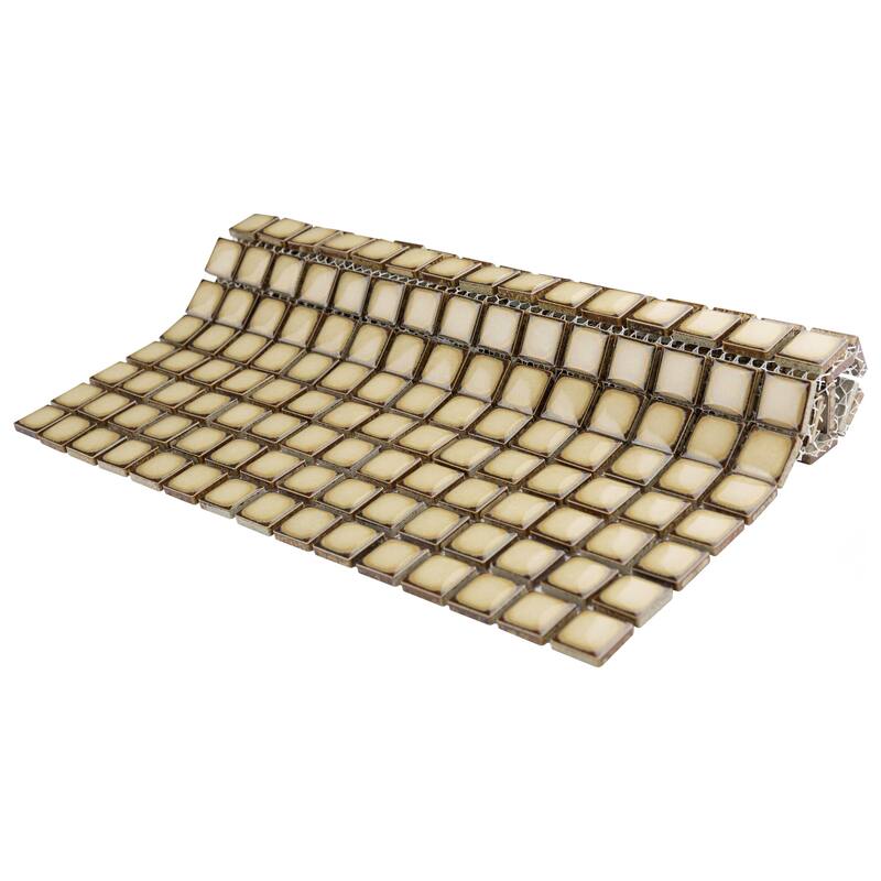Merola Tile Hudson Edge Caffe 12-1/4" x 12-1/4" Porcelain Floor and Wall Tile