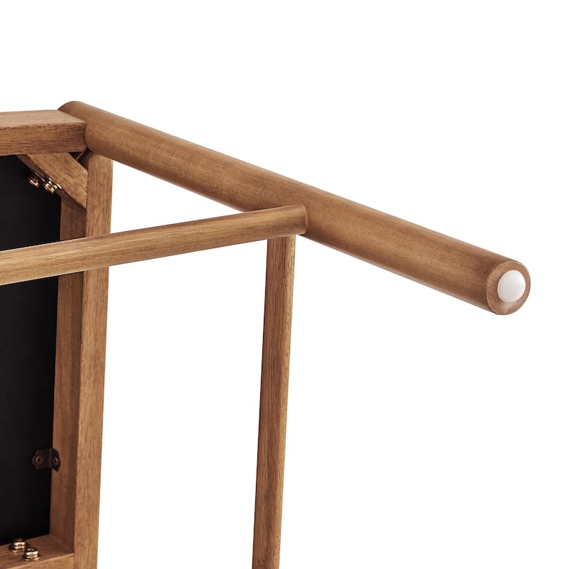 NPD Furniture Donna Faux Leather Rattan Counter Stool (Set of 2)