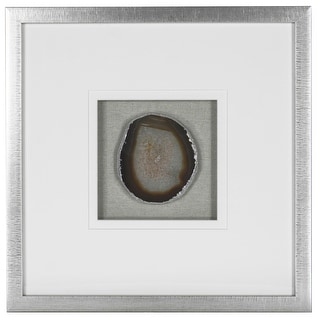 HUJI Agate Slice Shadow Box Wall Decor