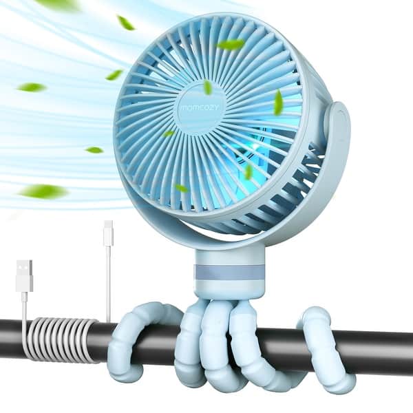 slide 2 of 8, USB Rechargeable Handheld Cooling Fan for Travel - No Size