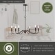preview thumbnail 5 of 13, VAXCEL Annabelle 6-Light Farmhouse Candle Chandelier, Adjustable Height Hanging Ceiling Pendant Fixture