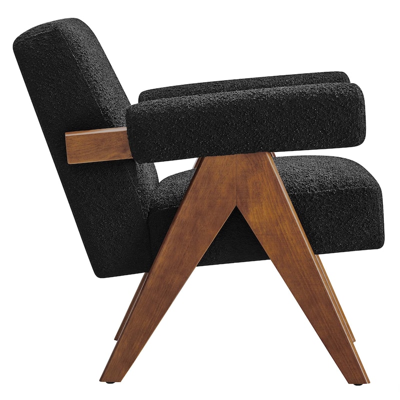 Lyra Boucle Fabric Armchair - Set of 2