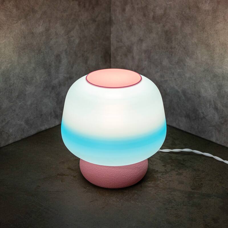 Mushroom 10" Dimmable LED Table Lamp, 3D Printed PLA, By JONATHAN Y