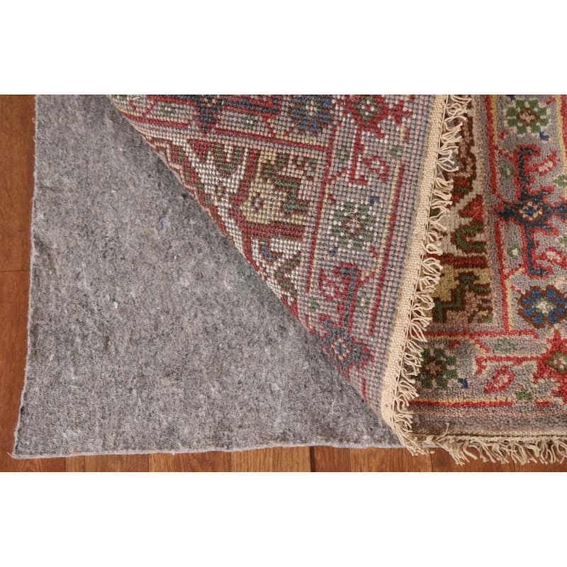 Heriz Serapi Oriental Rug Handmade Grey Wool Carpet - 2'0"x 3'0"