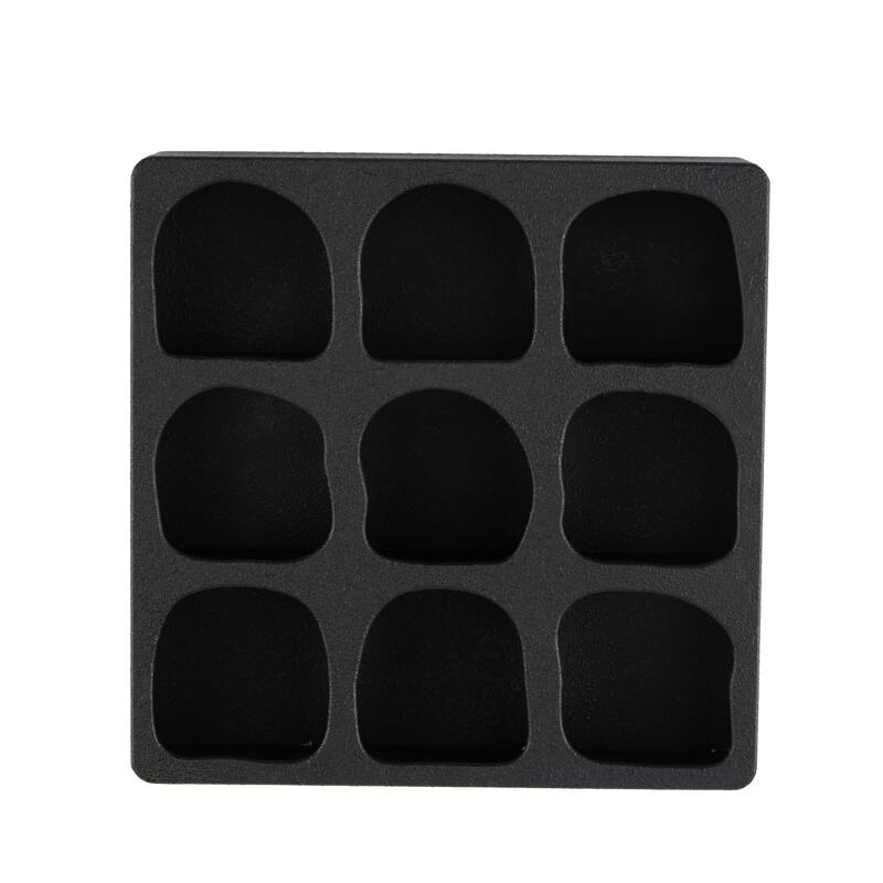 Cream or Black Wood 9 Shelf Geometric Room Wall Shelf