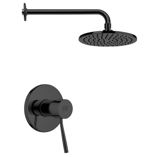 Nameeks SS1151 Remer 2.5 GPM Single Function Rain Shower Head with Valve Trim Rough In Included
