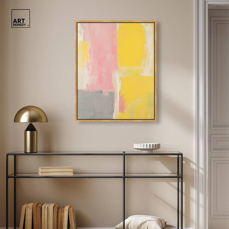 Blush and Sunshine Canvas by Art Remedy