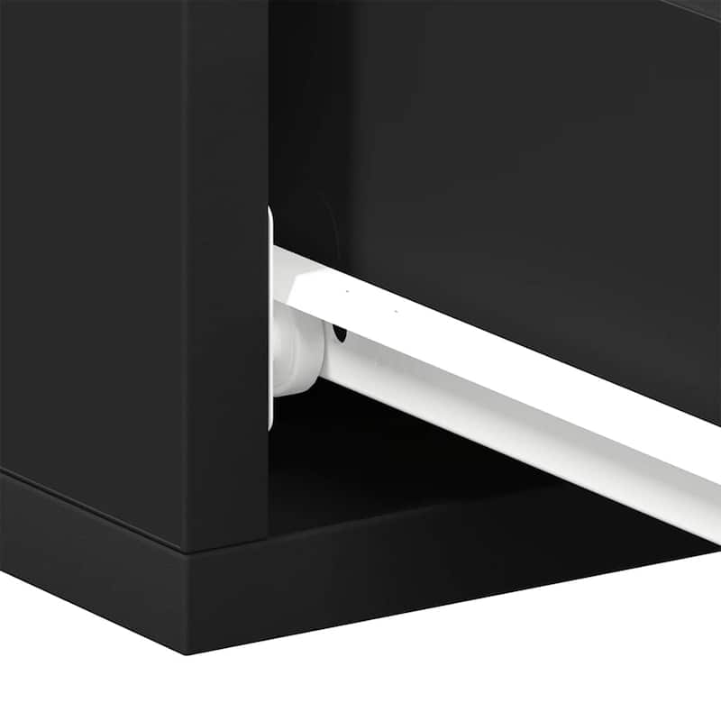 vidaXL Floating Nightstands Wall Mounted Bedside Furniture Engineered Wood