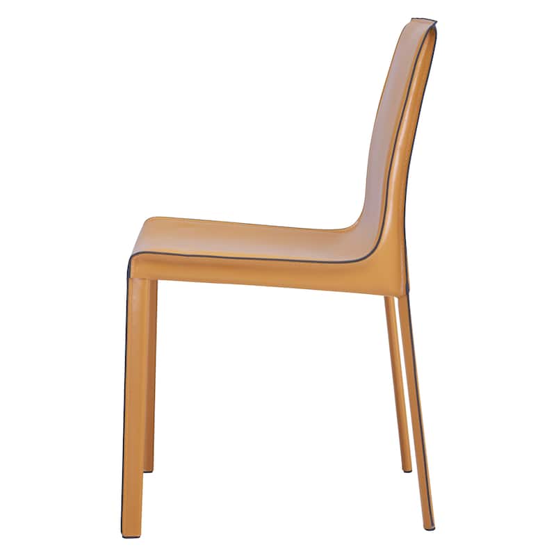 NPD Furniture Gervin Recycled Leather Chair (Set of 2)