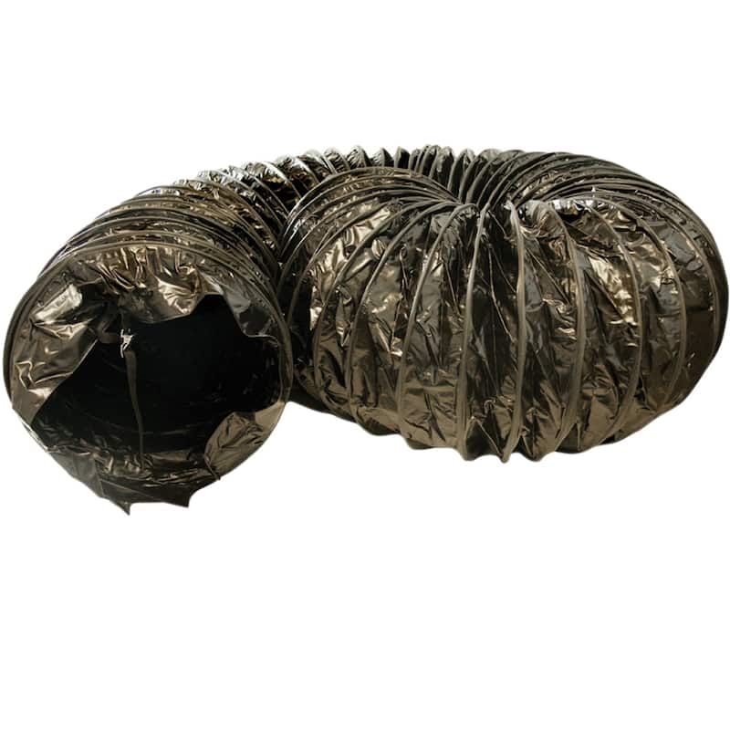 Rubber-Cal "Air Ventilator Black" Ventilation Duct Hose (Fully Stretched), 18-Inch by 25-Feet - 18x300