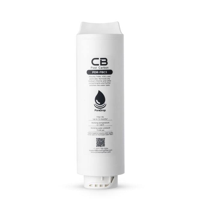 PureDrop PDR-FBC3 Post Carbon Replacement for PDR-3CUW Ultrafiltration Water System - PDR-FBC3