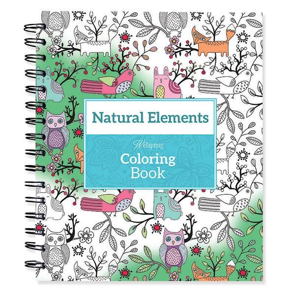 Spiral Bound Coloring Book 9 X8 5 Natural Elements Overstock 14864038 Images are free to print and color for personal coloring page use only. spiral bound coloring book 9 x8 5 natural elements