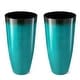 preview thumbnail 33 of 47, Glitzhome 30"H Set of 2 Oversized Gradient Cobalt Blue/Turquoise/Red Tall Plastic Planter