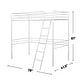 preview thumbnail 13 of 13, Metal Twin Size Loft Bed with Angled Ladder