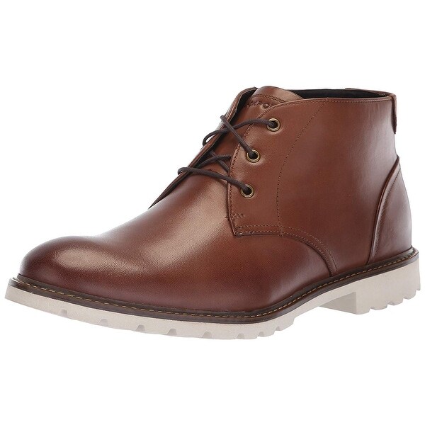 rockport men's leather sharp & ready chukkas