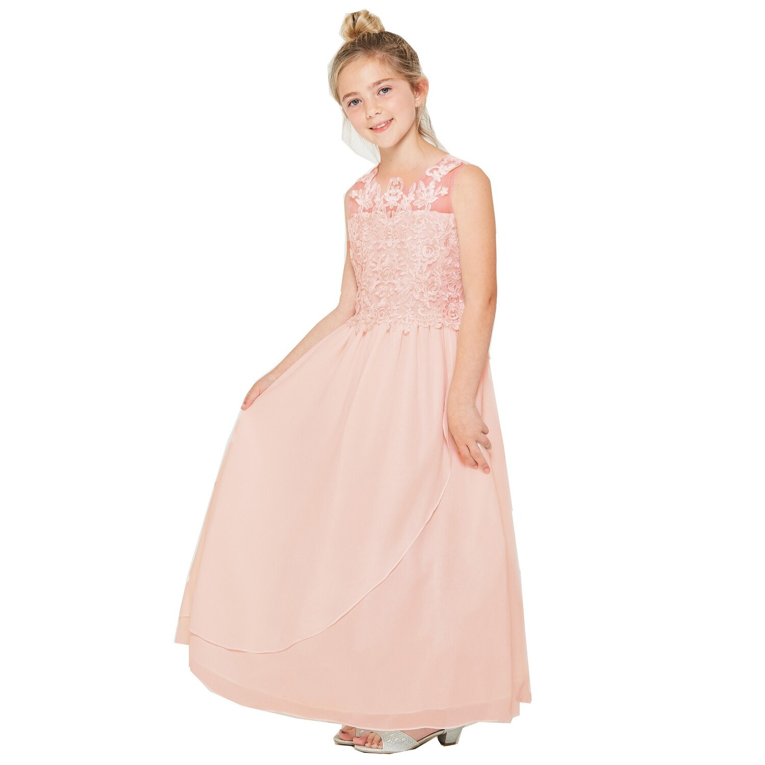 girls chiffon maxi dress