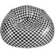 preview thumbnail 15 of 17, Urban Lifestyle Inflatable Chair, Retro Checkered Design Black