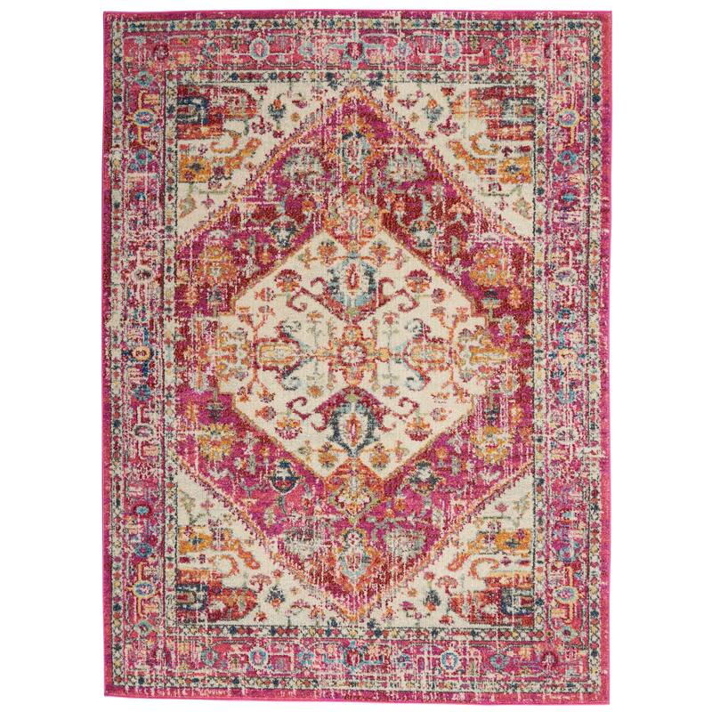 Copper Grove Alsleben Vintage Persian Floral Medallion Area Rug