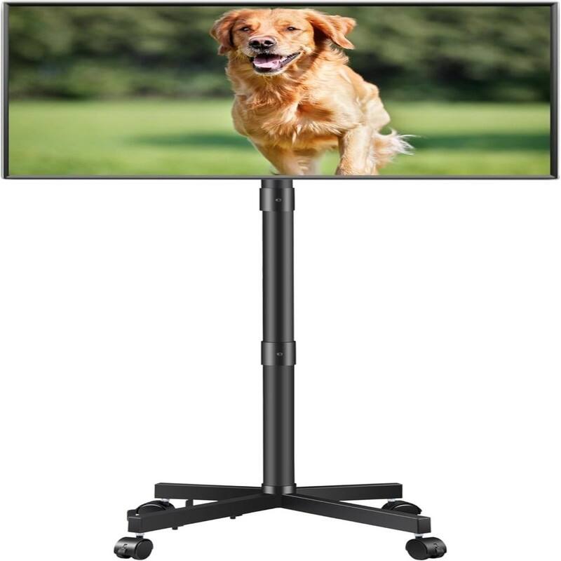 Rolling TV Stand - Black