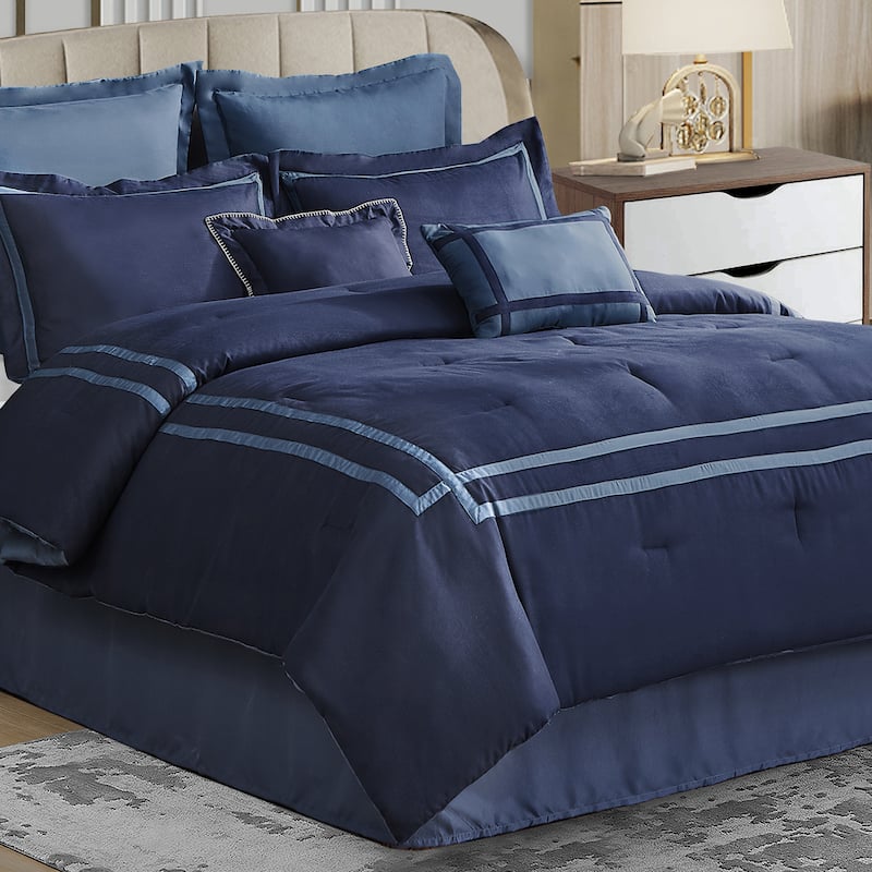 Wonderful Hotel Collection 8-Piece Comforter Set