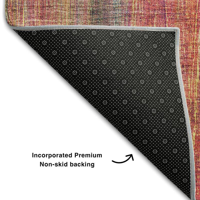 Premium Washable Super Soft Solid Abstract Mayfield Rug