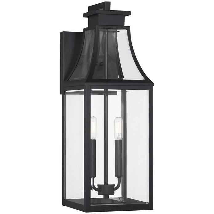 Savoy House 5-607 Emery 2 Light 24" Tall Outdoor Wall Sconce - Matte Black