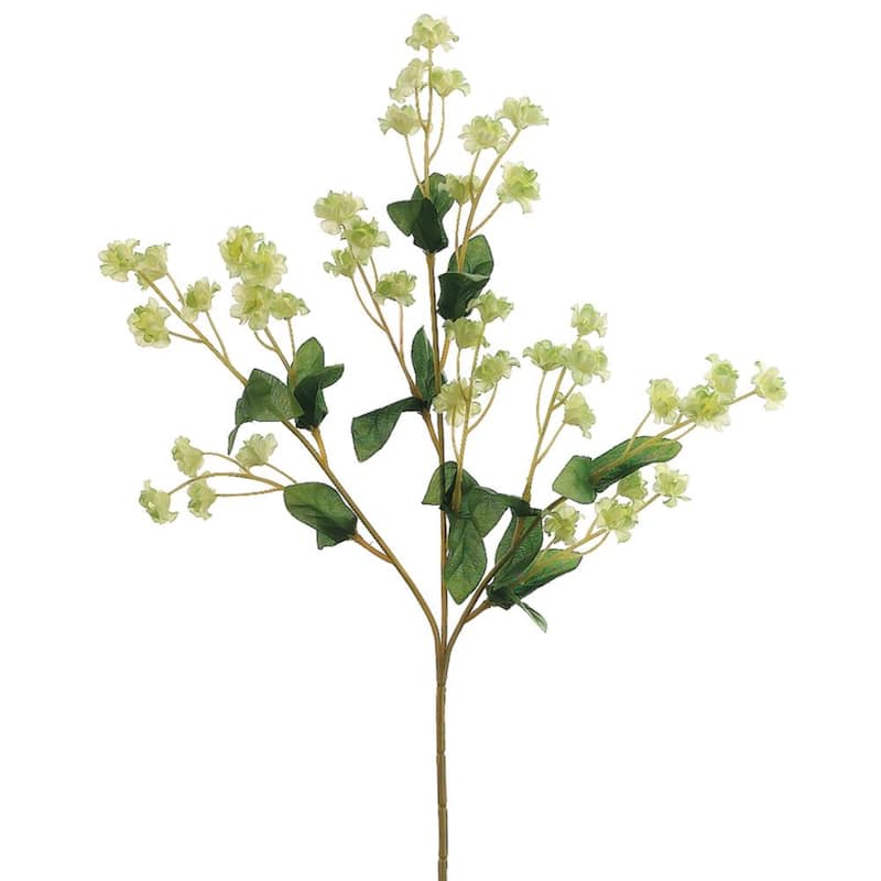 Double Baby's Breath Artificial Floral Spray - 19" - Cream and Green
