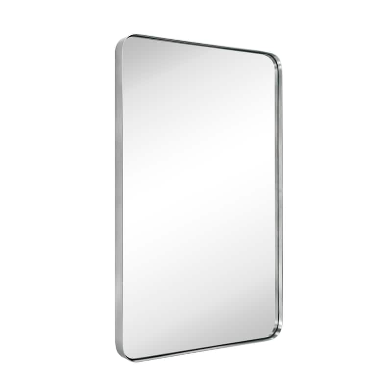 TEHOME Kengston Modern & Contemporary Rectangular Bathroom Vanity Mirror - 24'' x 36'' - Brushed Nickel